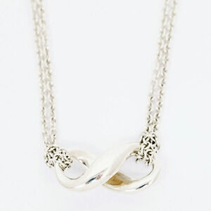 Tiffany Co Infinity Silver Pendant